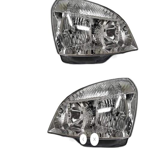 K D Headlight Assembly For Tata Indigo Cs White ( Without Adjustable Motor) - Color: Yellow