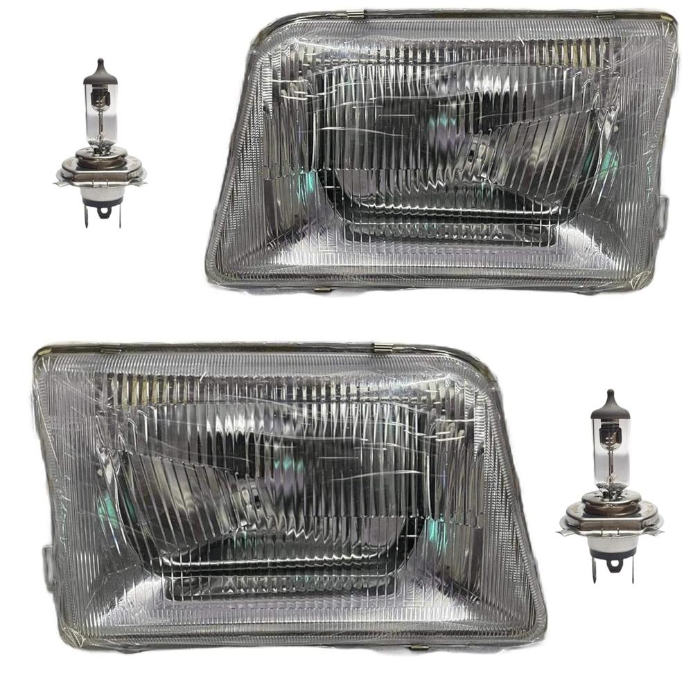 K D Headlight For Tata 207 Di 2002-2004 ( Without Adjustable Motor) - Color: Yellow