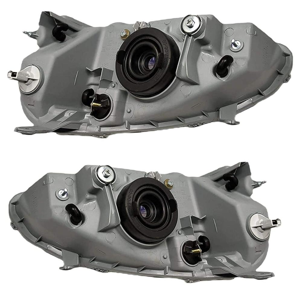 K D Headlight For Halogen Tata Indigo, Indigo Marina, Indica  Black ( Without Adjustable Motor)