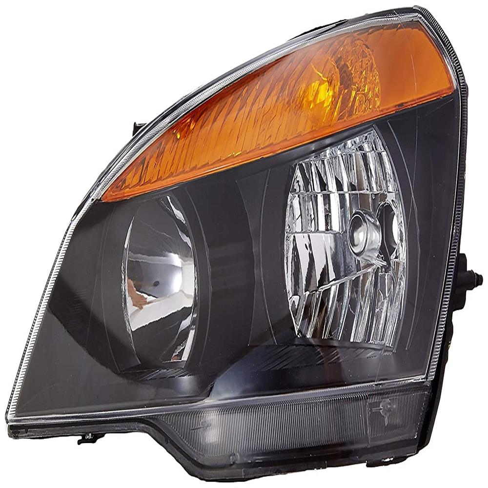 K D Headlight For Halogen Tata Indigo, Indigo Marina, Indica  Black ( Without Adjustable Motor)