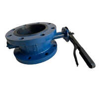 Double Flanged Butterfly Valves - Color: Blue