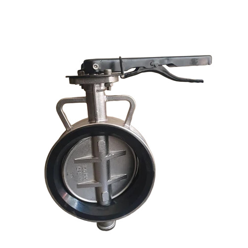 Stainless Steel Pn10 Butterfly Valve - Color: Silver