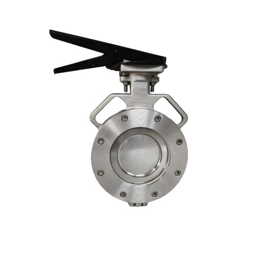 Spherical Disc Butterfly Valve - Color: Silver