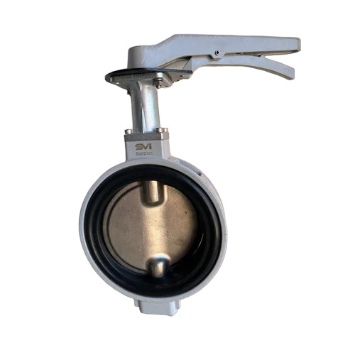 Manual Aluminum Butterfly Valve - Color: Grey