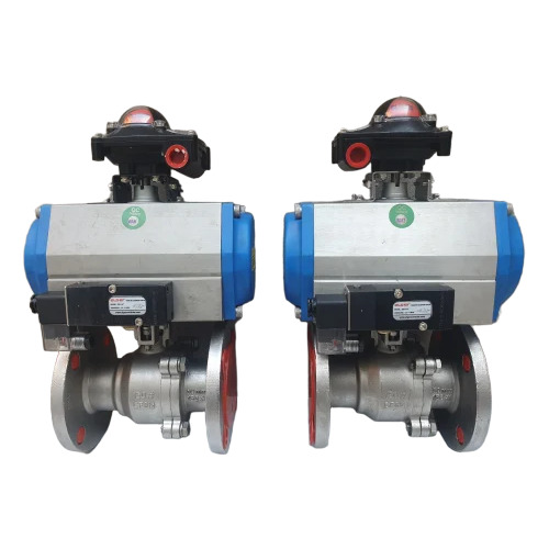 Pneumatic Actuator Operated Ball Valve - Finish: Polished