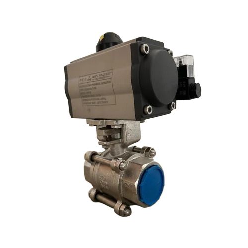Pneumatic 3 Pc Design Floating Ball Valve - Finish: Polished