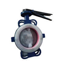4 Inch Fep Lined Butterfly Valve - Material: Stainless Steel
