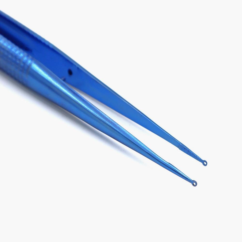 Titanium Ring Forceps - Color: Blue