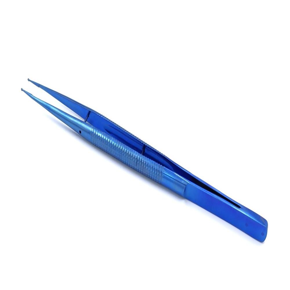 Titanium Ring Forceps - Color: Blue