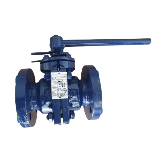Ptfe Lined Ball Valve - Color: Blue