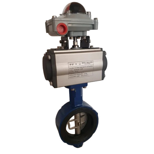 Pneumatic Actuator Operated Butterfly Valve - Material: Stainless Steel