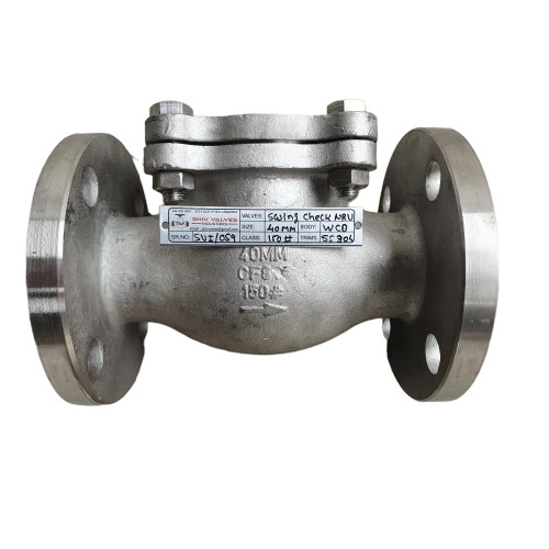 2 Inch Cast Steel Non Return Valve - Color: Grey