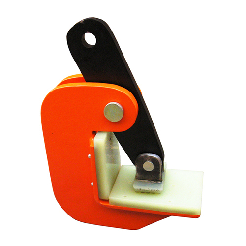 Non marring with spring locked plate lifting clamp