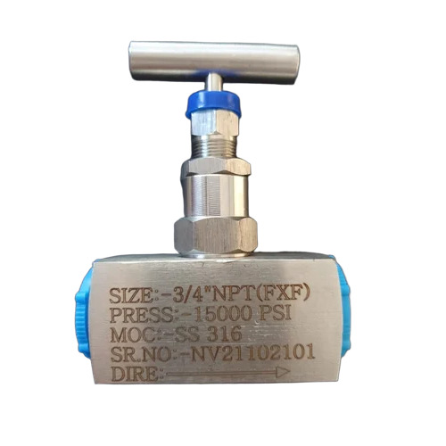 Stainless Steel 316 Needle Valve - Port Size: 3/4"
