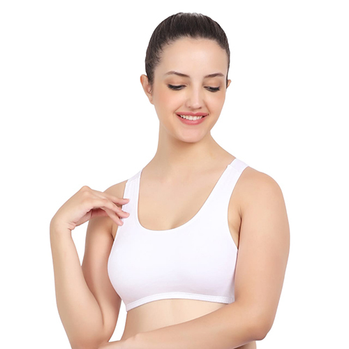Zimmi White Sports Bra - Feature: High Quality