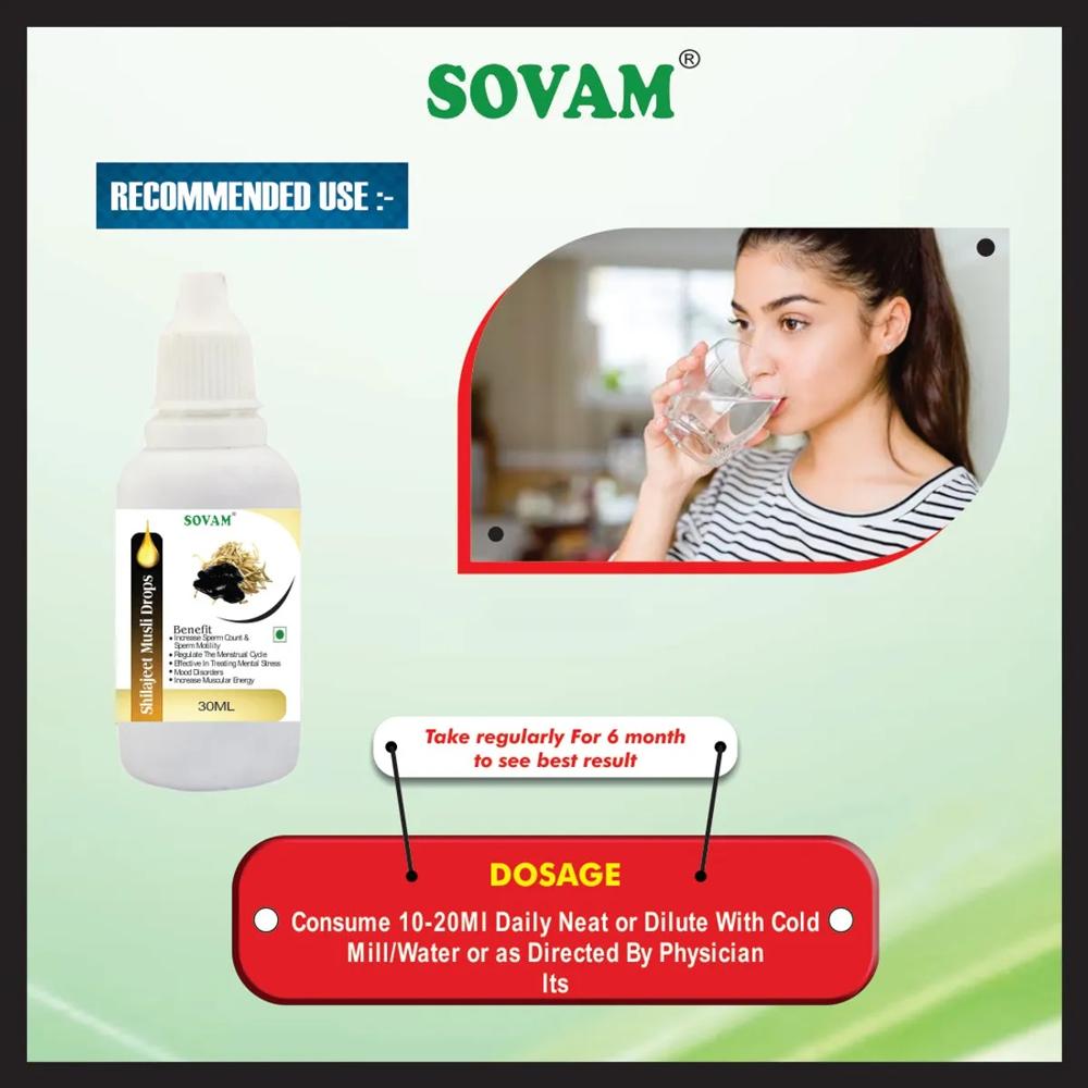 Sovam Shilajit Drop 30 Ml - Age Group: Suitable For All Ages