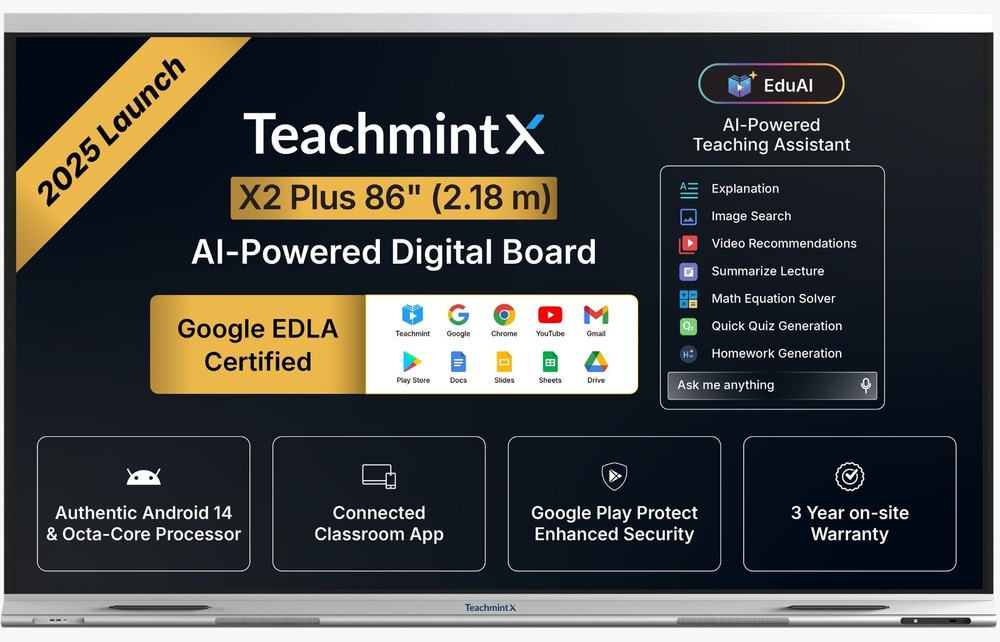 Teachmint X 75 Pro Interactive Board