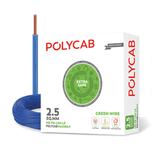 2.5Sqmm Polycab Maxima+ House Wire - Color: Multicolor