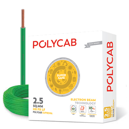 2.5Sqmm Polycab Suprema Electron Beam Wires - Color: Multicolor