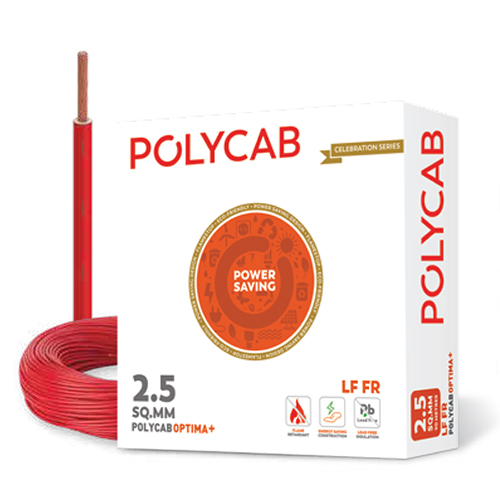 2.5Sqmm Polycab Optima+ Power Saving Wires - Color: Different Available