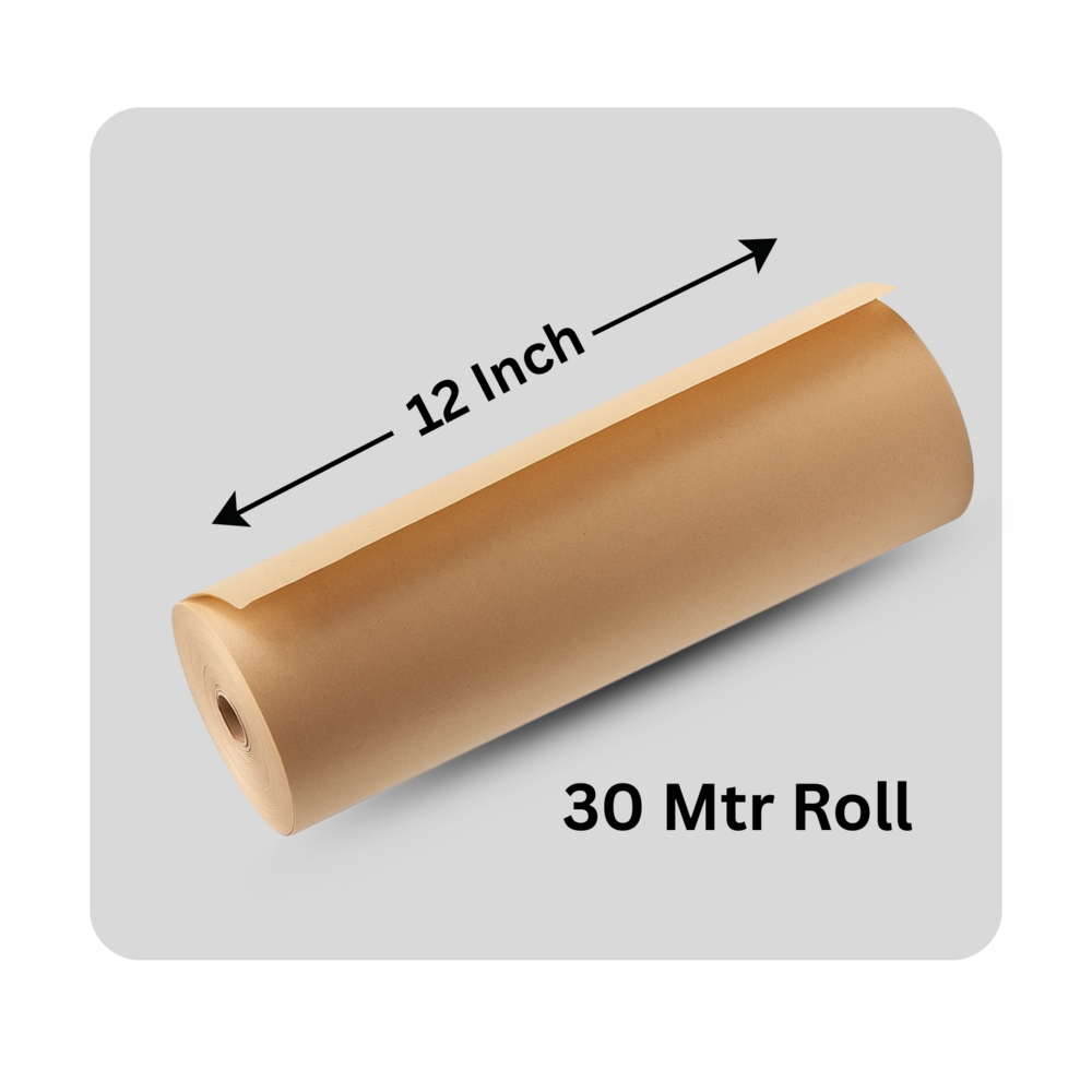 BROWN PARCHMENT 2 SIDE COATED BUTTERPAPER 30 METER ROLL