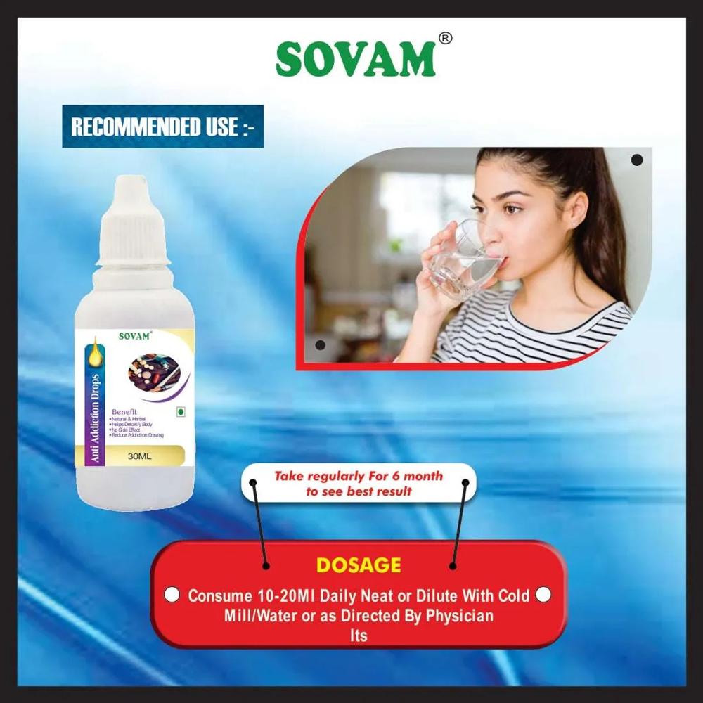 Sovam Addiction Mukti Drop 30 Ml - Age Group: Suitable For All Ages