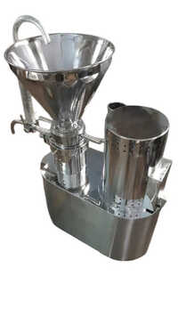 Colloid Mill Machine - Stainless Steel, 3-5 Hp, 240 Volt (v), 50 Hertz (hz) | Automatic Control, Durable, Silver Finish, Warranty Included