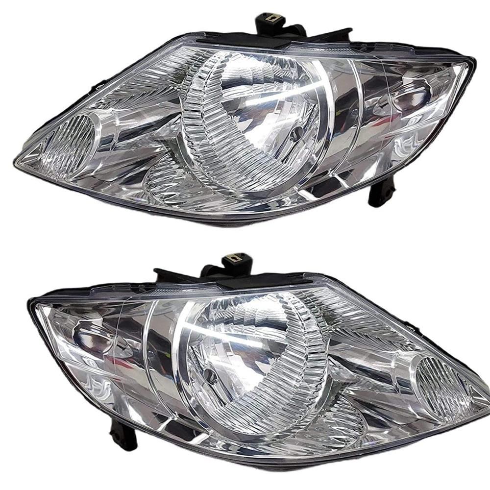 K D Headlight Assembly For Honda City Type 3 2003-2006 ( Without Adjustable Motor) - Body Material: Plastic