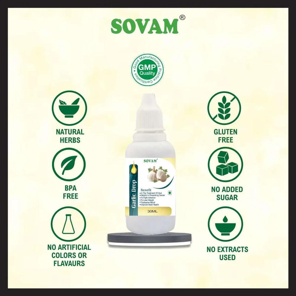 Sovam Garlic Drop 30 Ml - Age Group: Suitable For All Ages