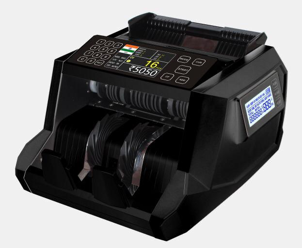 Digital Note Counting Machine - Color: Black And Silver