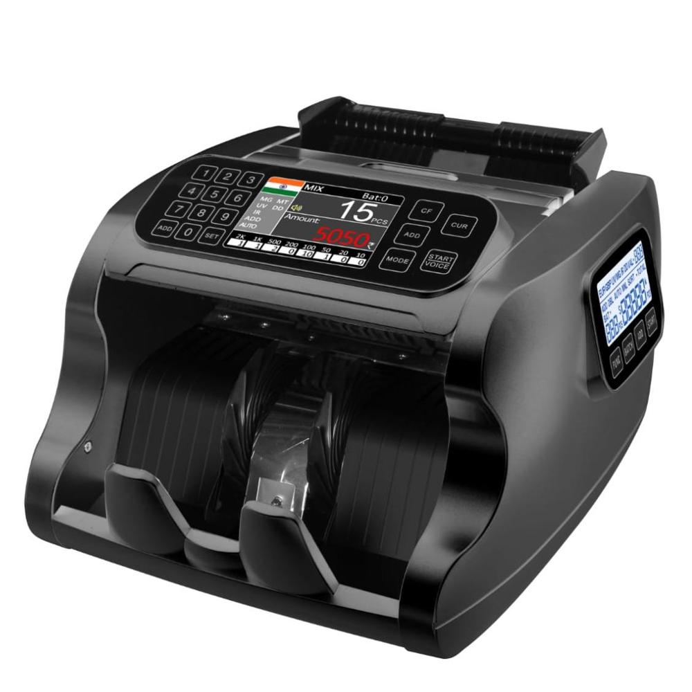 Digital Note Counting Machine - Color: Black And Silver
