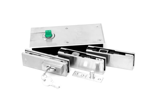 Glass Stainless Steel Top Floor Spring