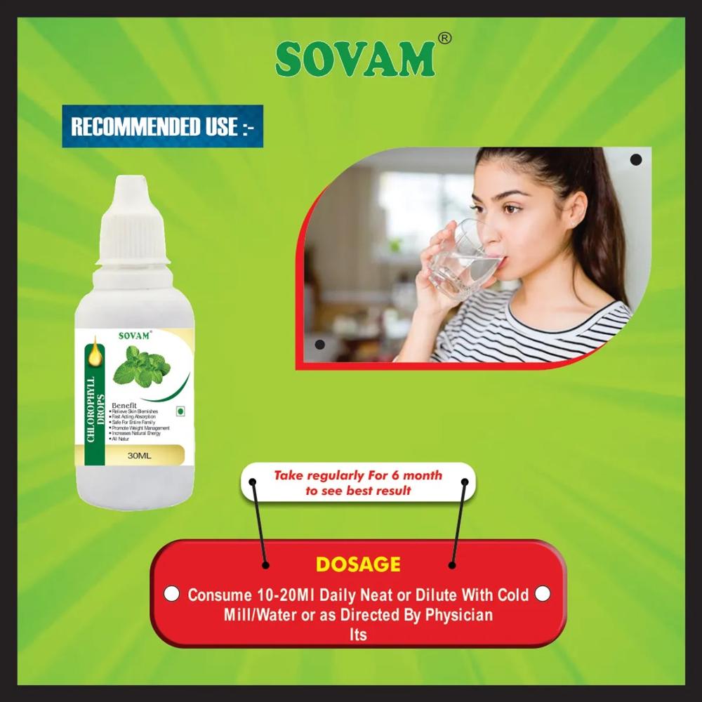 Sovam Chlorophy Drop 30 Ml - Age Group: Suitable For All Ages