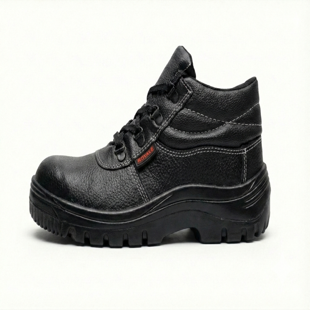 Hindpro Royale Double Density Safety Shoes - Color: Black
