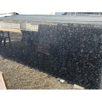 Black Galaxy Granite Slab - 2400 X 600 Mm Approx., Black Color, Antique Polished Surface, Thickness 16-30 Mm, Water Absorption Â¤ 0.5%