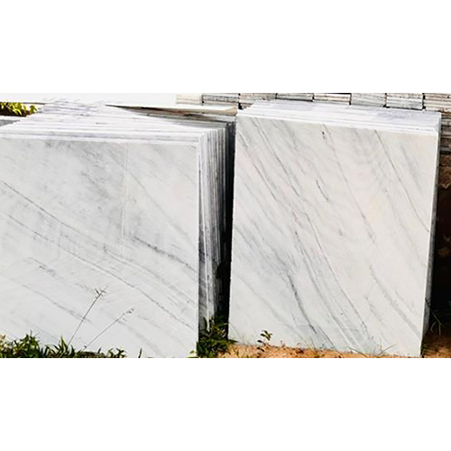 Makrana White Chak Dungri Marble Slab