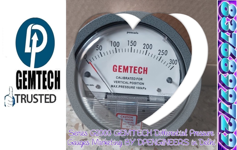 DP Engineers GEMTECH Differential Pressure Gauge Wholesalers by Dadri Localities