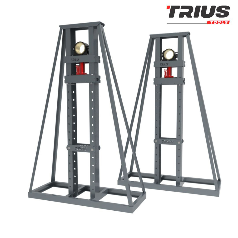 Hydraulic Type Cable Drum Lifting Jack 20 Ton Capacity With Pedestal - Attributes: Easy To Operate
