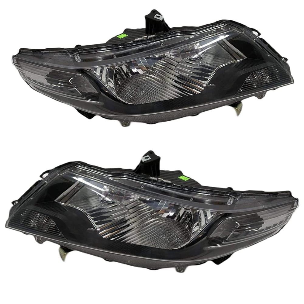 K D Headlight Assembly For Honda City Ivtec 2009-2013 ( Without Adjustable Motor) - Body Material: Plastic