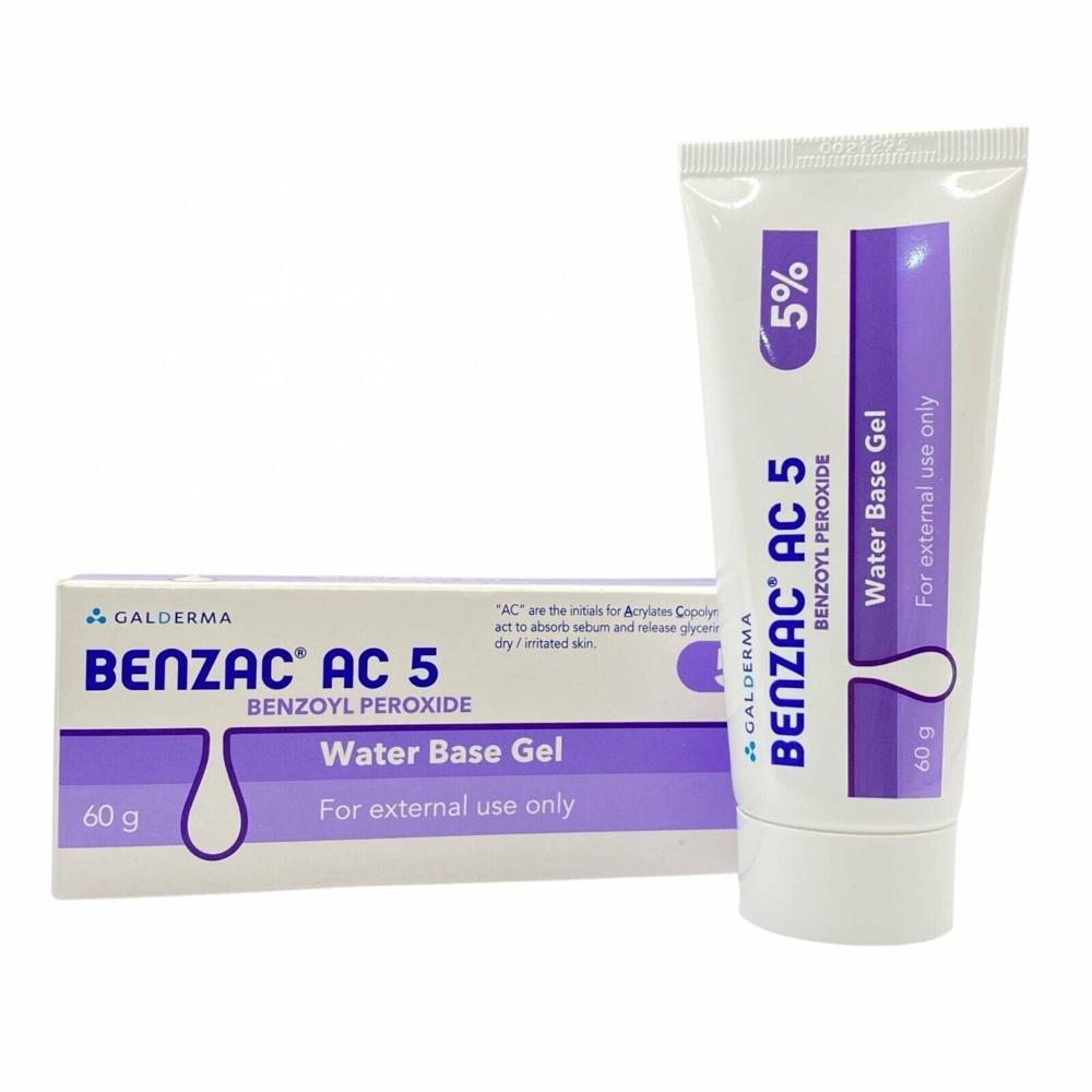 Benzac AC 5 BENZOYL PEROXIDE-5%W/W Gel 30gm