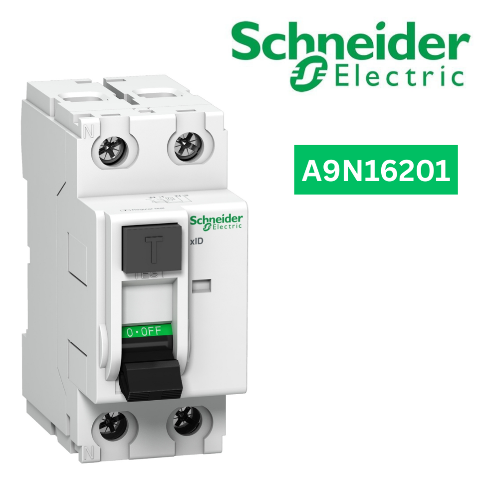 A9N16201-Acti 9 xID residual circuit breaker - 25 A - 2P - 30mA class AC instantaneous