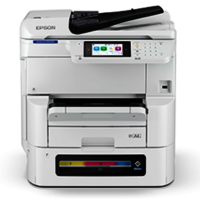 Epson Workforce Pro Em-c8100 - Precisioncore Heat-free Inkjet Technology, 25ppm Print Speed, 45ipm Duplex Scan, 1,835 Paper Capacity, Automatic Duplexing