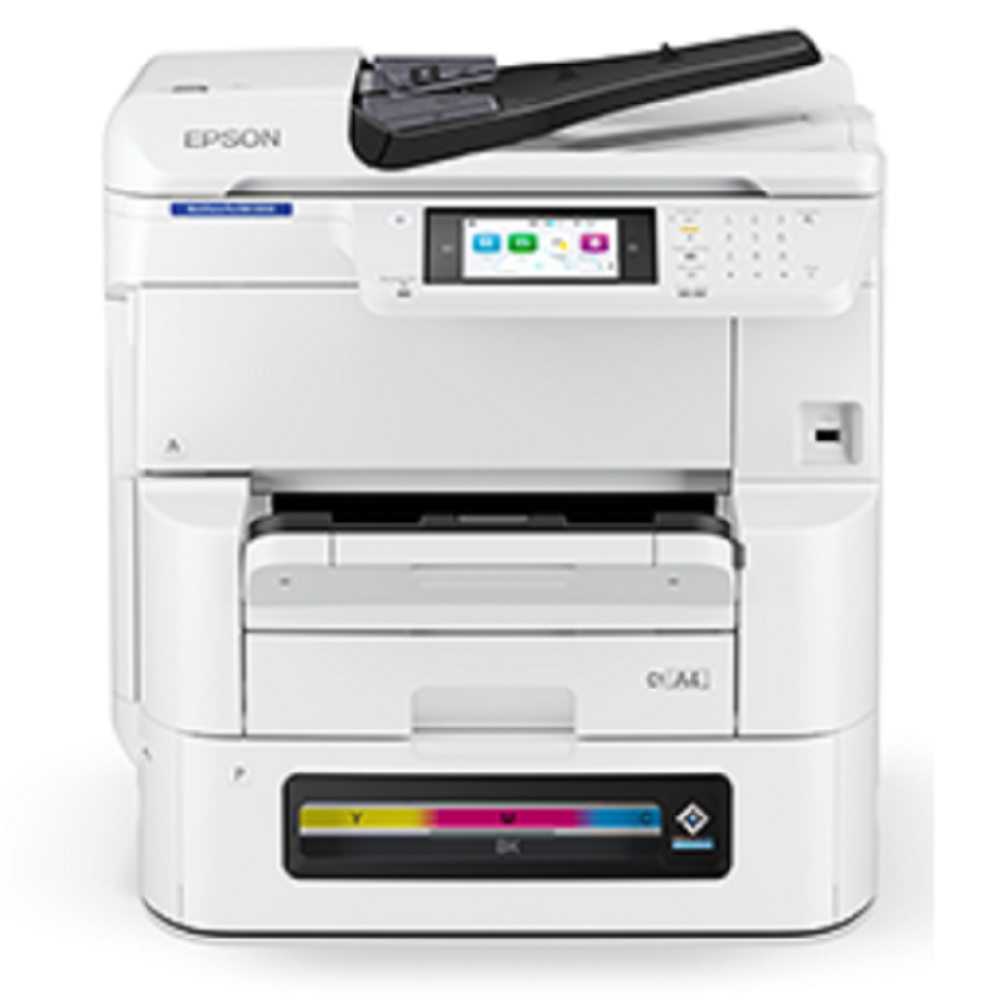 Epson Workforce Pro Em-c8100 - Precisioncore Heat-free Inkjet Technology, 25ppm Print Speed, 45ipm Duplex Scan, 1,835 Paper Capacity, Automatic Duplexing