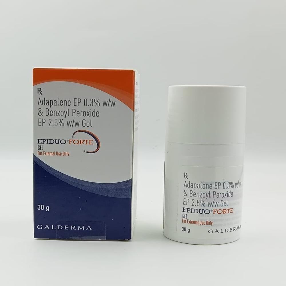 Epiduo Forte ADAPALENE-0.3% + BENZOYL PEROXIDE-2.5% 30gm Gel