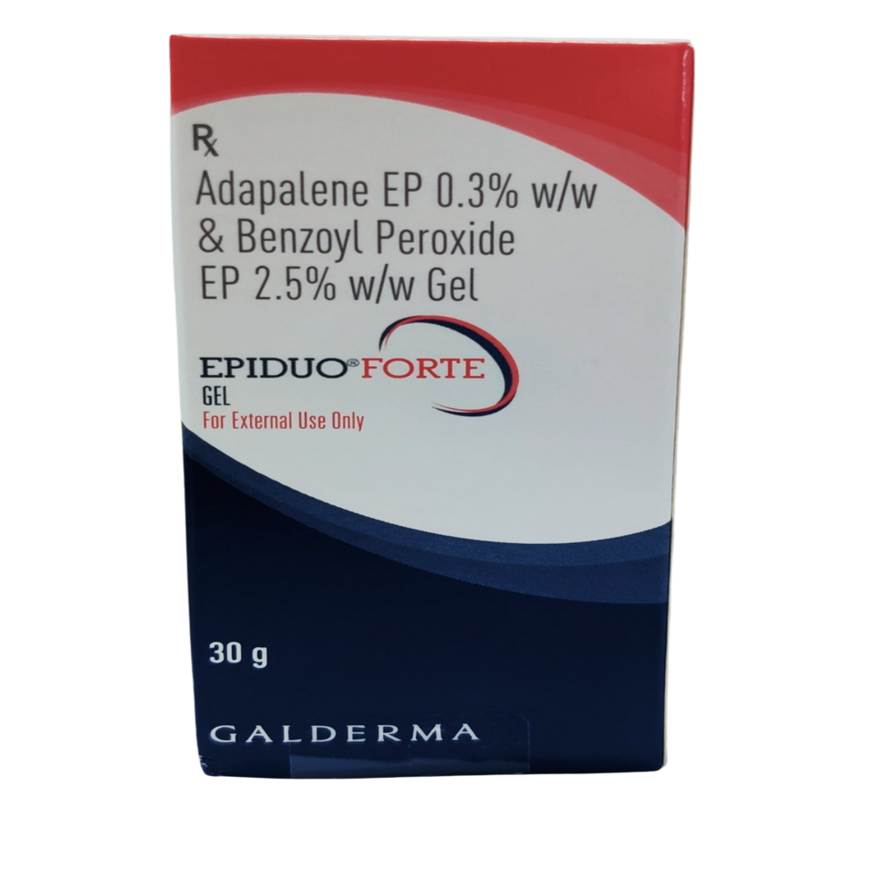Epiduo Forte ADAPALENE-0.3% + BENZOYL PEROXIDE-2.5% 30gm Gel