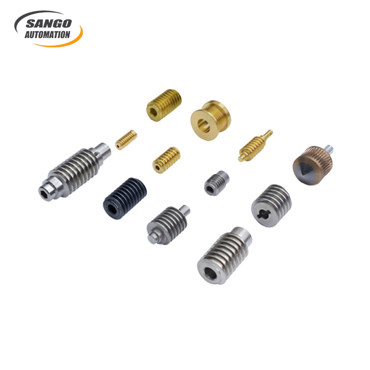 Iso 5 Precision Custom Metal Worm Gear - Color: Golden & Silver