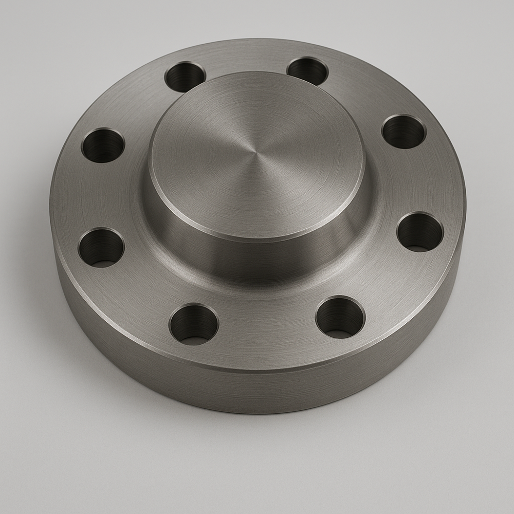 High Hub Blind Flange - Color: Silver