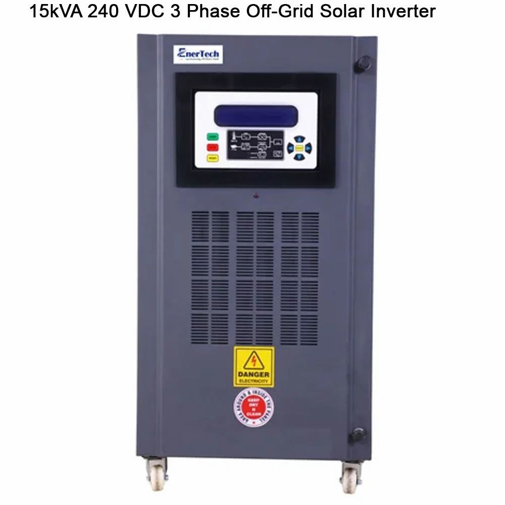 Enertech 15Kva 240 Vdc 3 Phase Off-Grid Solar Inverter - Color: Grey