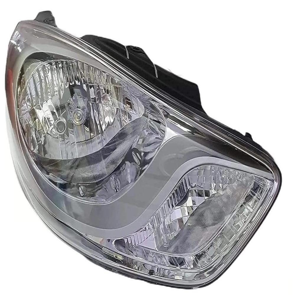K D Headlight Assembly For Hyndai I10 (2011-2013 Type 2 Facelift) ( Without Adjustable Motor) - Body Material: Plastic