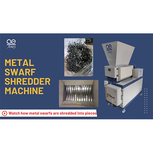 Swarf Turning Burr Shredder Machine - Application: Industrial